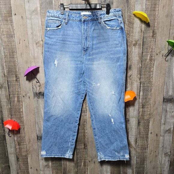 Vervet Denim - Vervet Distressed High Rise Mom Jeans